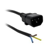 Cable/Cordon d'alimentation IEC Mâle avec prise C14